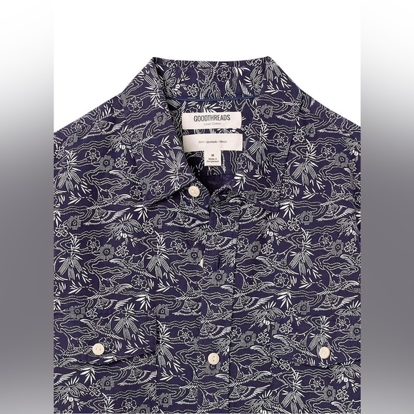 Goodthreads Men's Slim-Fit Long-Sleeve Linen and Cotton Blend Shirt- Small - Picture 6 of 12